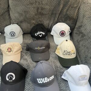 Lot of 9 hat caps